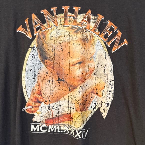 Van Halen 1984 Smoking Cherub T Shirt 3X - Picture 2 of 7